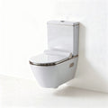 Wall-mounted dual flush toilet with elongated bowl and ceramic finish 70 x 40 x 40cm