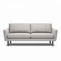 Mid-century modern fabric sofa in light gray 190 x 80 x 85cm